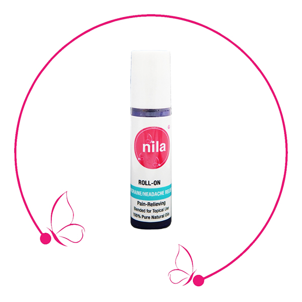Nila Migraine / Headache Relief Roll-On. Roll On Essential Oils - Nila. 